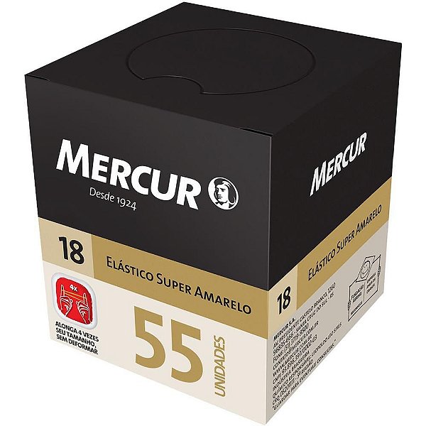 Elástico Amarelo N18 Caixa com 25G55 Peças