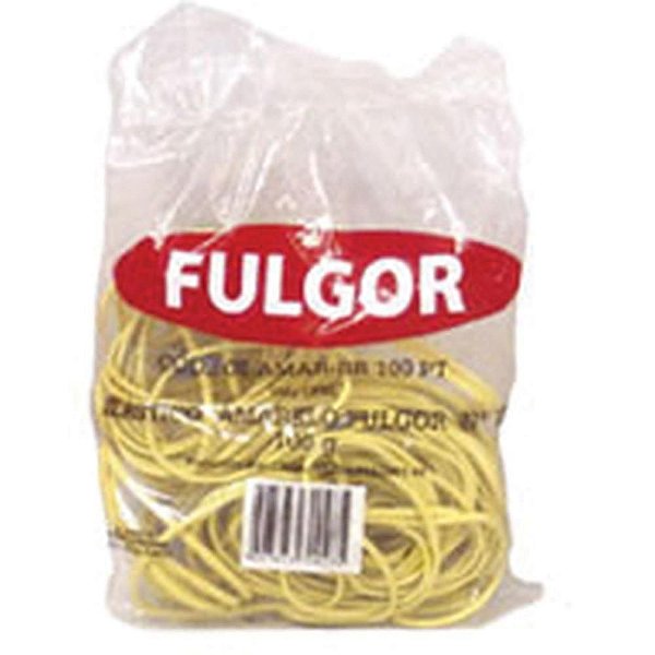 Elástico Amarelo Látex N18 - Pacote com 100G (115 Unidades)
