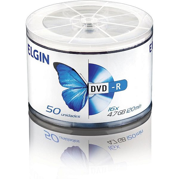 DVD Gravável DVD-R 47GB/120M/16X TUBO-50