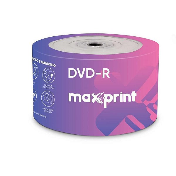 DVD Gravável DVD-R 47GB/120 MIN/16X TUBO-50