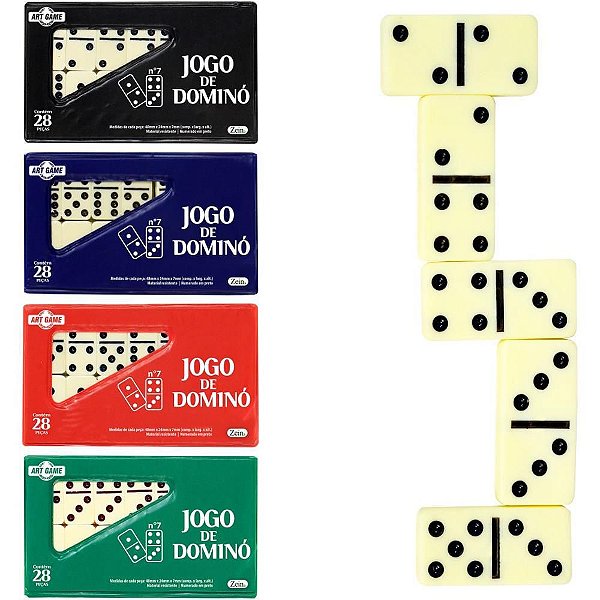 Dominó Estojo 28 PCS 7MM