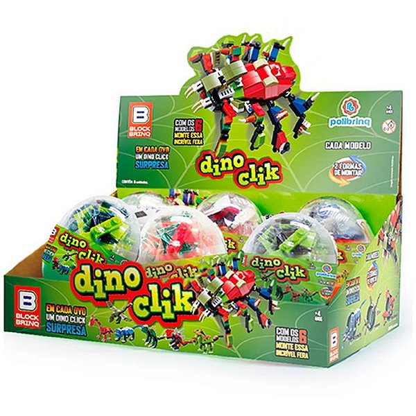 Dinossauro OVO Dino CLIK para Montar 6MOD(S) DPCOM 06