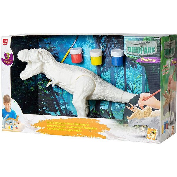 Dinossauro Dinopark Pintura com 6 Cores