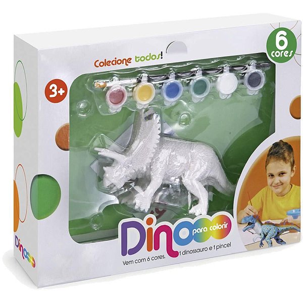Dinossauro Dino para Colorir com Tinta Lavave