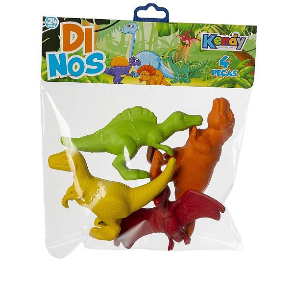 Dinossauro Dino com 04 Peças (S)