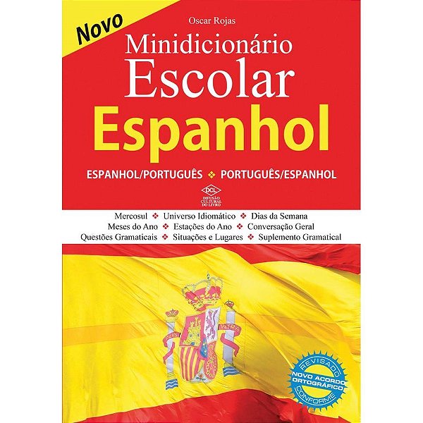 Dicionário ESPANHOL-ESPANHOL/PORTUGUÊS Escolar 448 Páginas