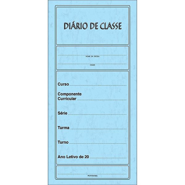 Diário de Classe Mensal 14FLS PCT com 25