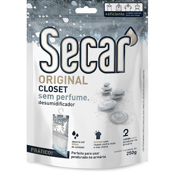 Desumidificador Secar Closet sem Perfume 250G