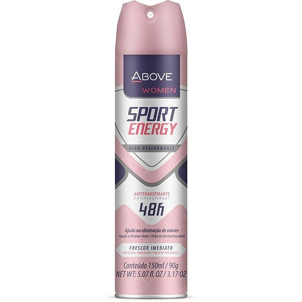 Desodorante Aerossól Above SPORT ENERGY Women 150ML