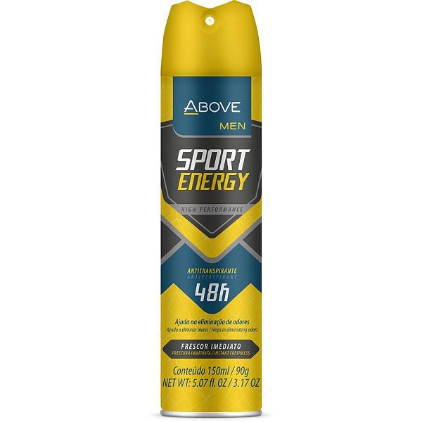 Desodorante Aerossol Above SPORT ENERGY MEN 150ML
