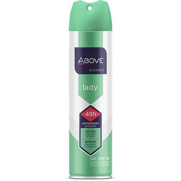 Desodorante Aerossól Above LADY Women 150ML 48HRS