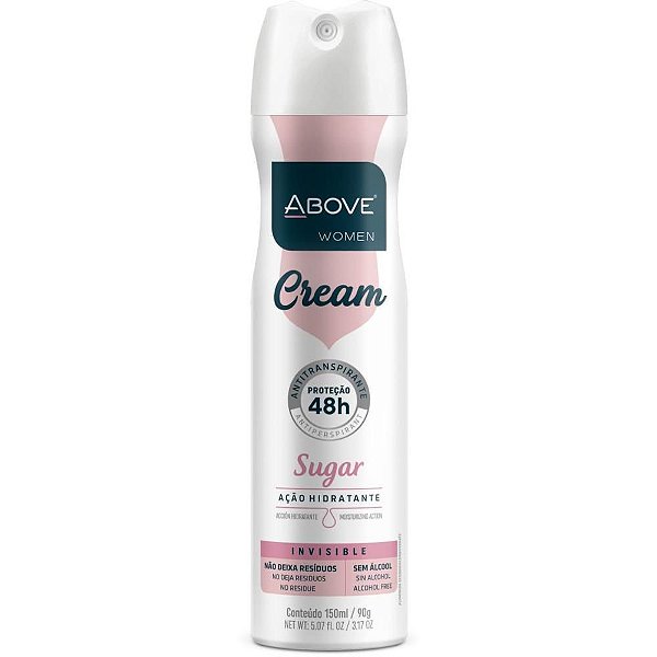 Desodorante Aerossól Above Cream Sugar Women 150ML