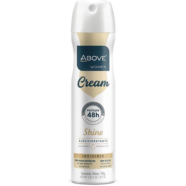 Desodorante Aerossól Above Cream Shine Women 150ML