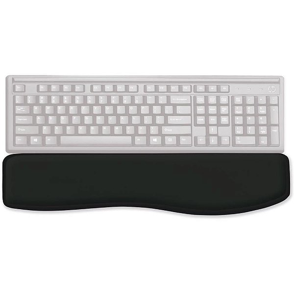 Descanso Ergonômico Apoio de Punho para Teclado Preto