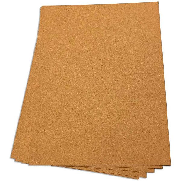 Cortiça em Folhas Aberta 60X45CM 2MM Pacote com 5