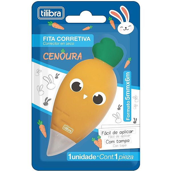 Corretivo em Fita Tilibra Cenoura 6M X 5MM
