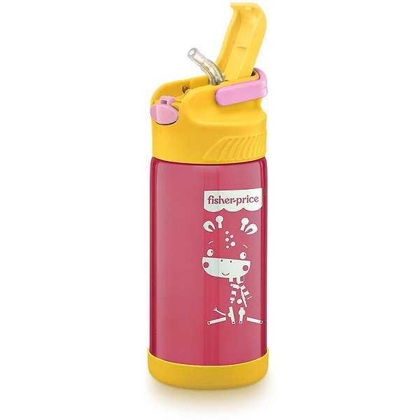 Copo de Treinamento Fisher Price AÇO Rosa Bubblegum