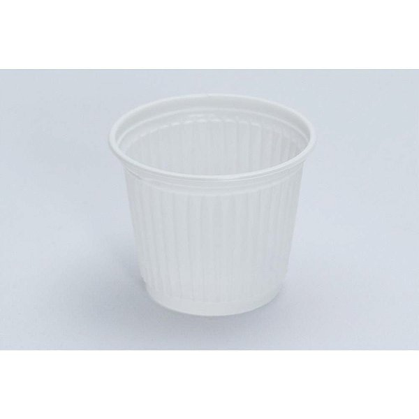 Copo Descartável 50ML Branco PS - Pacote com 100