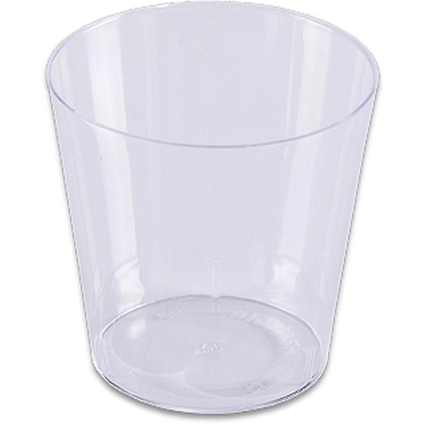 Copo Descartável 25ML Mini Cristal – Pacote com 10