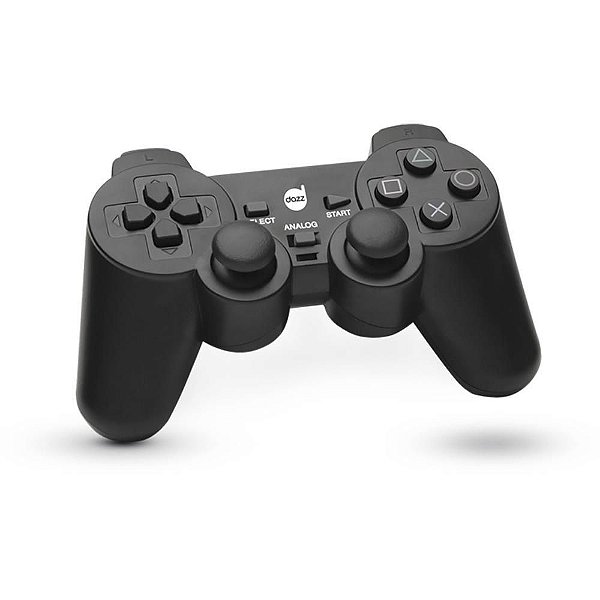 Controle para Jogo PC Double SHOCK USB 20 Preto