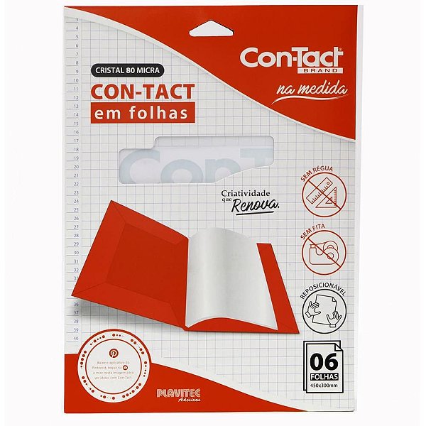 Contact Transparente 45CMX30CM com 06 Folhas