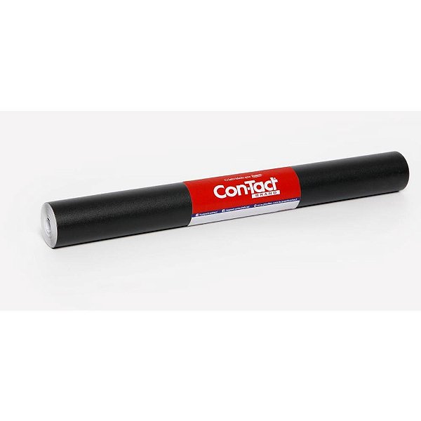 Contact Liso 45CM X 10M Opaco Preto