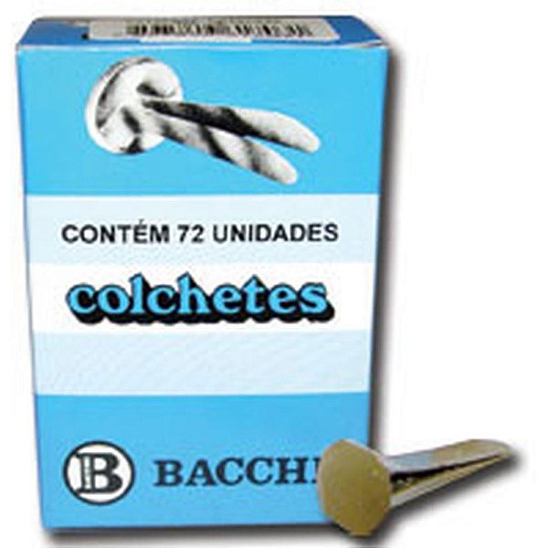 Colchete Latonados N.07 Bacchi Caixa com 72 Unidades Pacote com 10