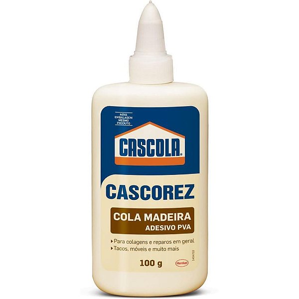 Cascola Cascorez Cola Madeira 100G – Caixa com 12 Unidades