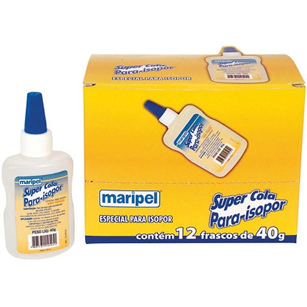 Cola para Isopor Maripel Isopor 40G CX com 12