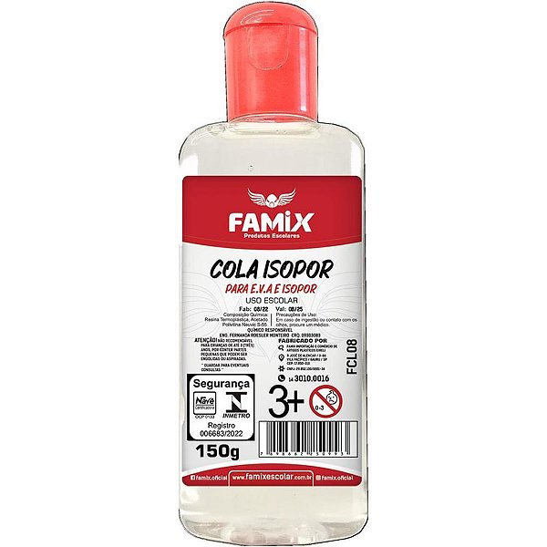 Cola para Isopor e EVA 150G - Tubo com Bico Aplicador
