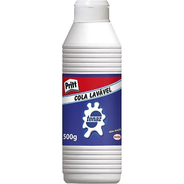 Cola Escolar Tenaz 500G - Caixa com 12 Unidades