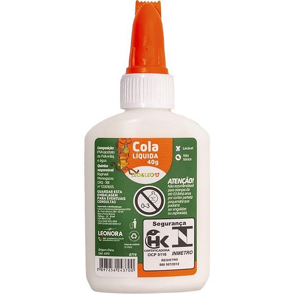 Cola Escolar Leóleo 40G Caixa com 12 Unidades