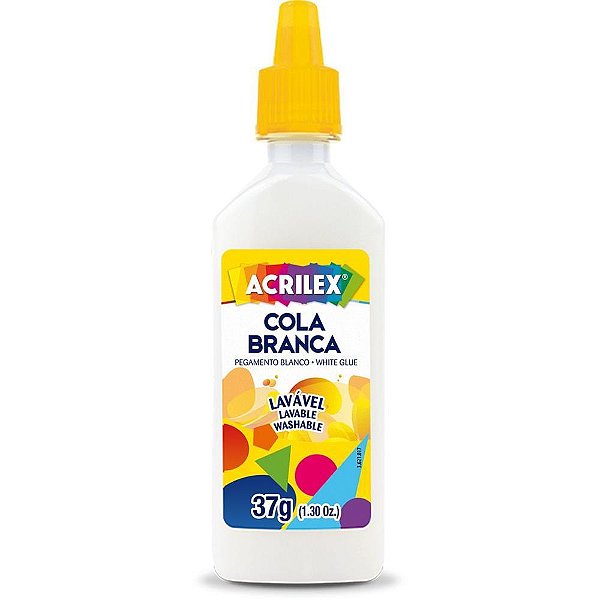Cola Escolar Branca 37G Pacote com 12