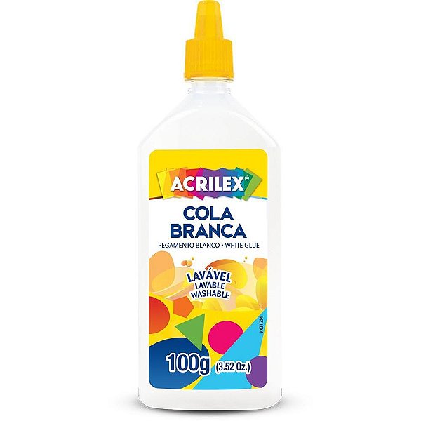 Cola Escolar Branca 100G Pacote com 3