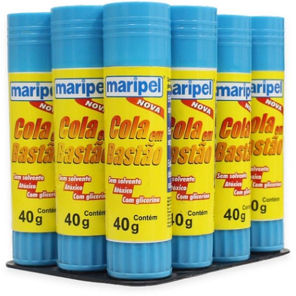 Cola em Bastão Maripel 40G DPCOM 12