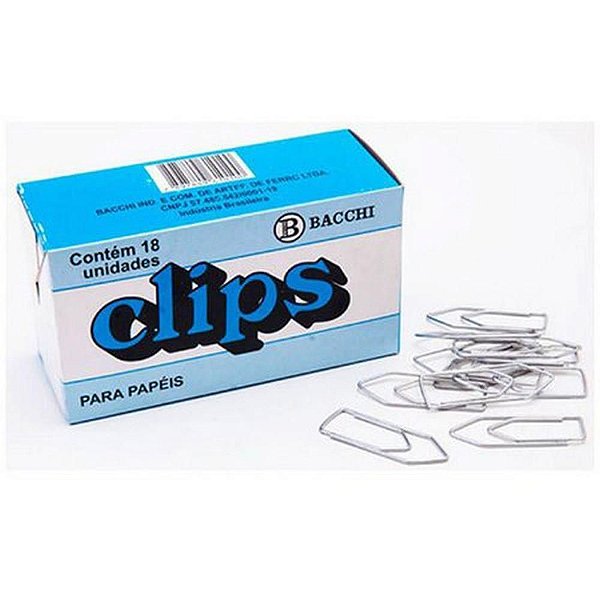 Clips Galvanizado AÇO Nº 10/0 – Pacote com 10 Caixas de 18 Unidades