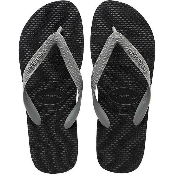 Chinelo Havaianas Unissex Color MIX 41/2 PRETO/CINZA ACO
