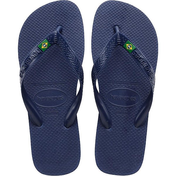 Chinelo Havaianas Unissex Brasil LIGHT 37/38 Marinho