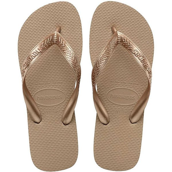Chinelo Havaianas TOP 39/40 Rose GOLD