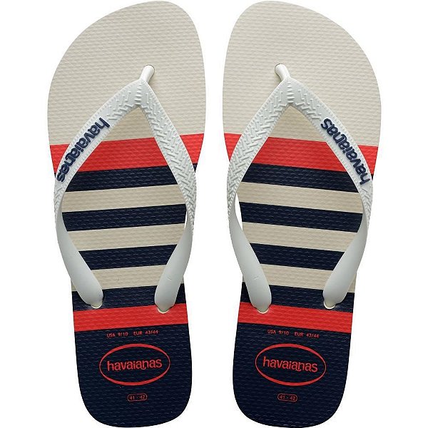 Chinelo Havaianas Masculino TOP Nautical 41/42 BRANCO/MARINHO