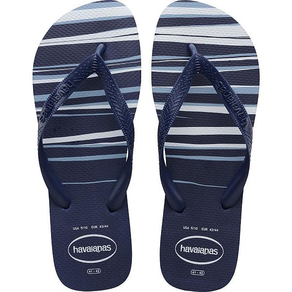 Chinelo Havaianas Masculino TOP Basic 41/42 MARINHO/BRANCO