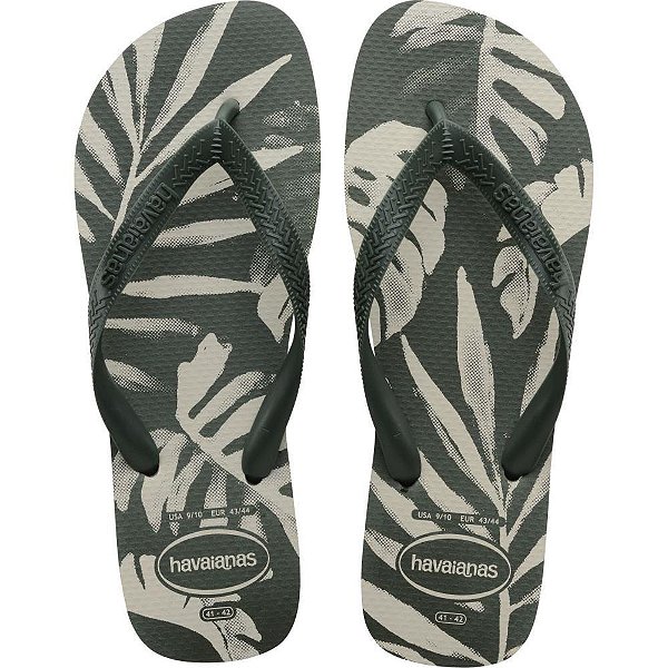 Chinelo Havaianas Masculino Aloha 41/42 Verde Oliva