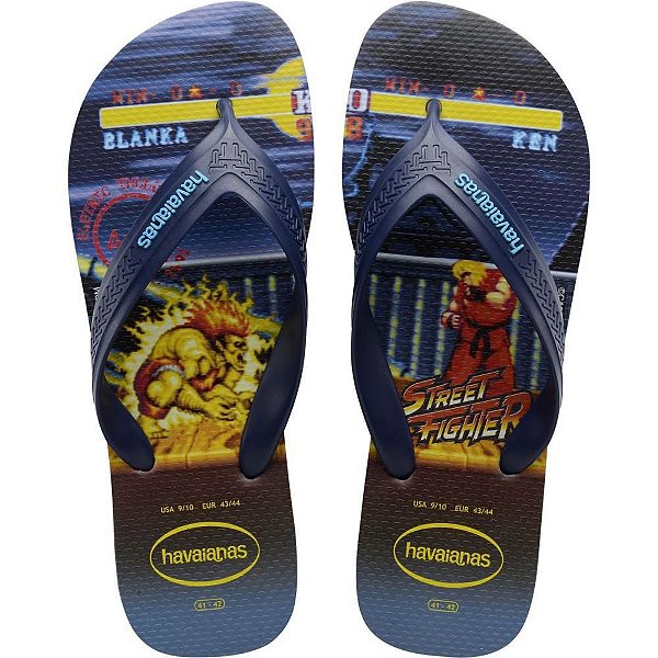 Chinelo Havaianas Licenciado TOP MAX Street Fighter 39/0 MA