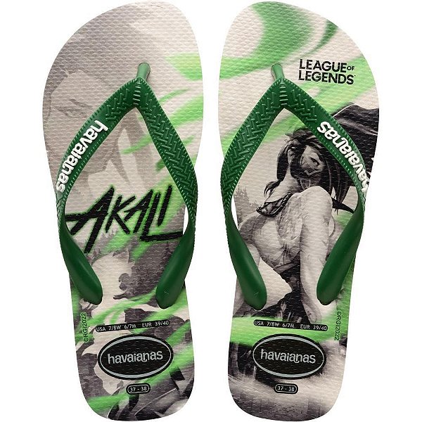 Chinelo Havaianas Licenciado League OF Legends 41/2 Bege PA