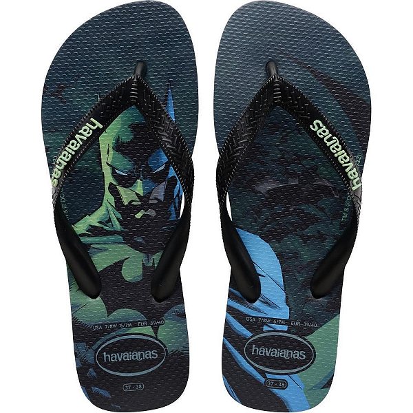 Chinelo Havaianas Licenciado Heróis DC 39/0 Preto
