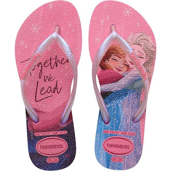 Chinelo Havaianas Infantil Princesas SLIM KIDS 33/4 PINK