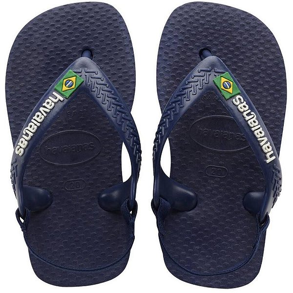 Chinelo Havaianas Infantil BABY Brasil Logo 20 Marinho