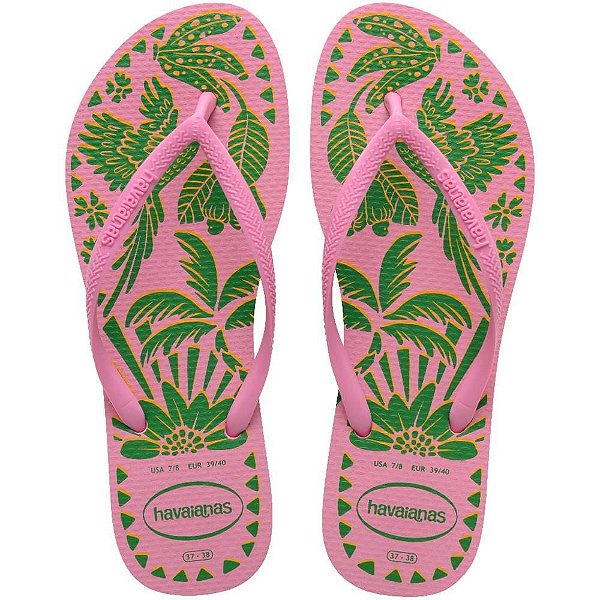 Chinelo Havaianas Feminino SLIM Tucano 35/36 PINK
