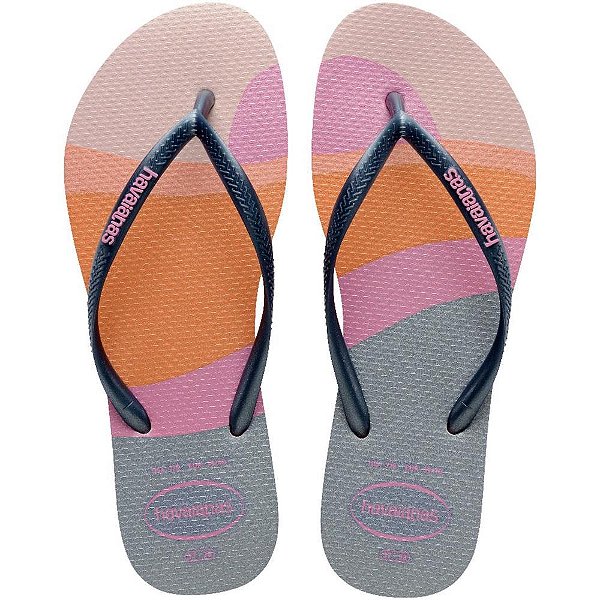 Chinelo Havaianas Feminino SLIM Palette GLOW 37/38 Rosa