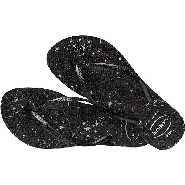 Chinelo Havaianas Feminino SLIM GLOSS 33/4 Cinza